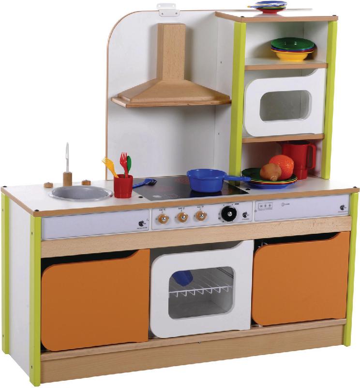COMBI-CUISINE ORANGE/VERT/BLANC
