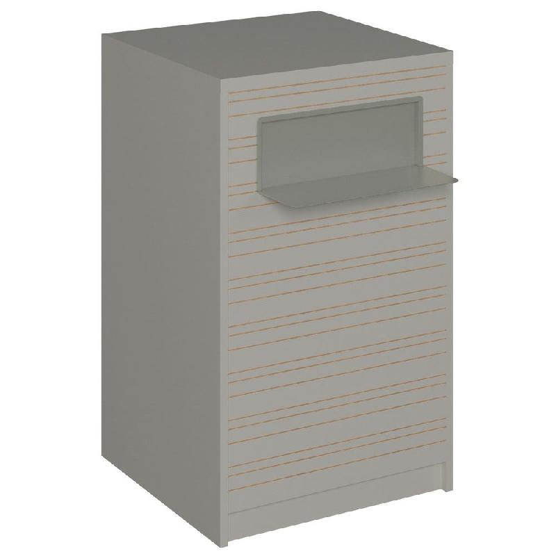 Comptoir Vertigo H T04 naturel solo L60cm 1 tabl.Couliss.2tabl.Amovibles blancma_0