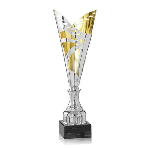 COUPE ARGENT ET OR LASER DESIGN
