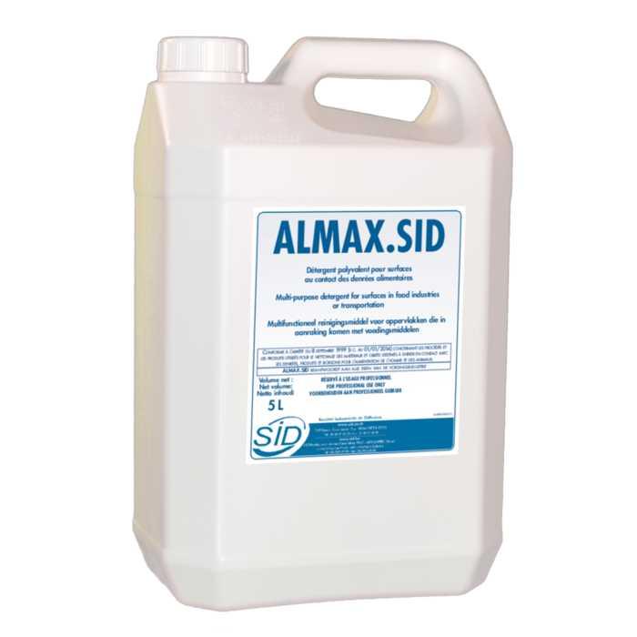 Détergent polyvalent pour surfaces au contact des denrées alimentaires almax.Sid_0