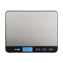 Eva balance de cuisine professionnelle inox 18/10 + LED 15 kg / 1 g - argenté Acier inoxydable 18/10 033470_0