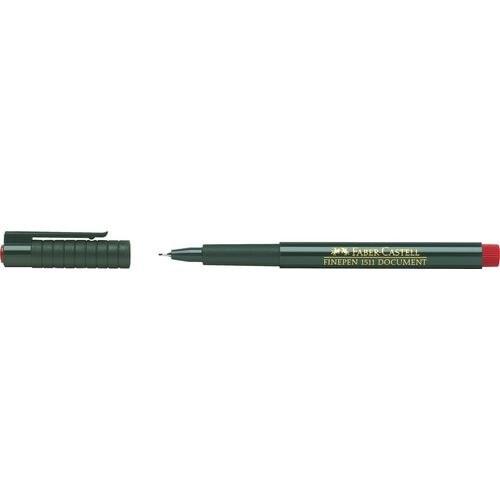 Faber-Castell 10102149 Fibre Stylo Finepen 0,4 mm Rouge - rouge 151121_0