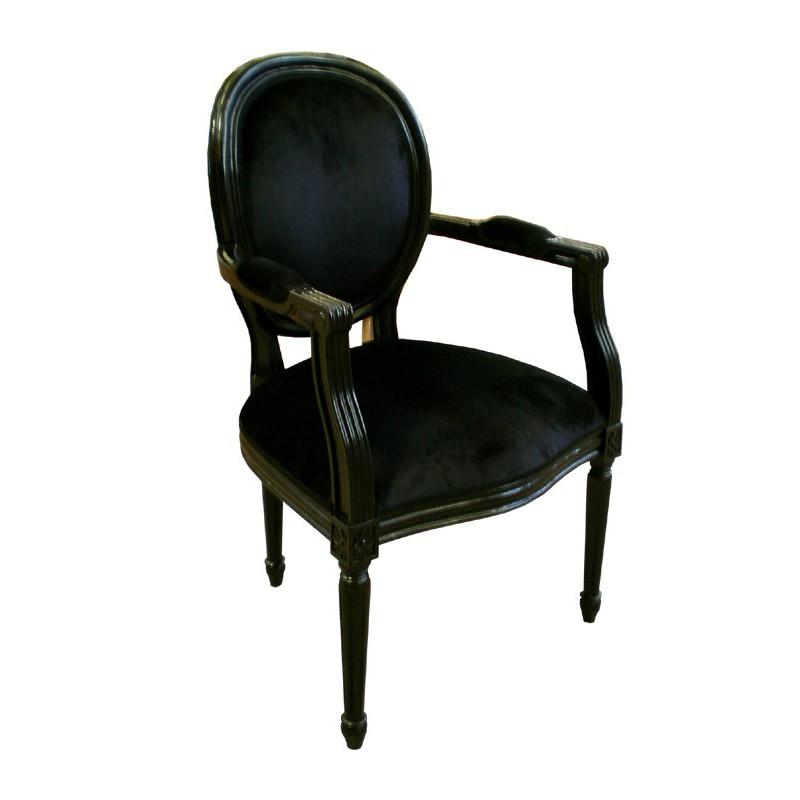 FAUTEUIL CABRIOLET NOIR_0