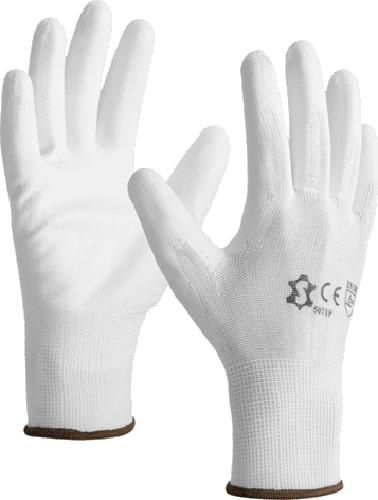 Gants tricotés en polyester enduction polyuréthane blanc t10 - 5071p t.10 - 667512_0