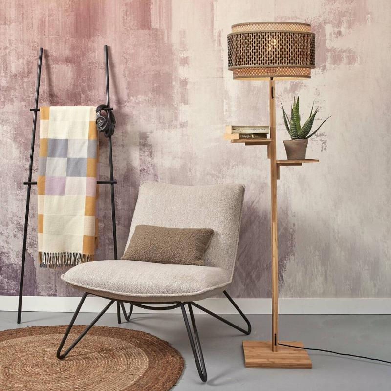 GOOD & MOJO BHUTAN LAMPE SUR PIED TABLETTE NATUREL