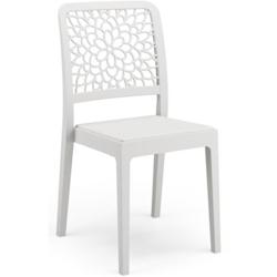 Lot de 4 chaises -   - TICHE - 51 x 46 x H88 cm - Blanc ARETA - 3666749607664_0