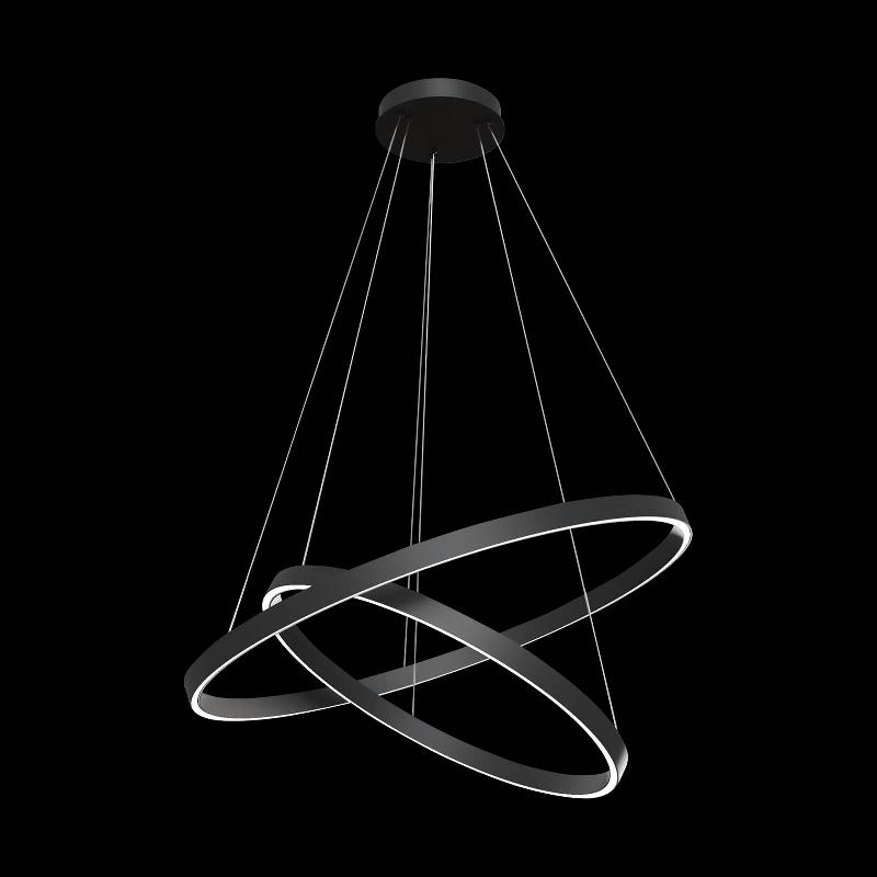 MAYTONI RIM SUSPENSION LED, 840, 2 ANNEAUX, NOIRE