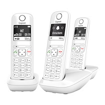 PACK TRIO TÉLÉPHONE SANS FIL GIGASET AS690 - BLANC