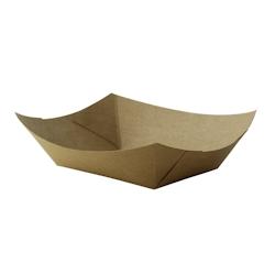 Packnwood FHC - 1000Pcs - Barquette kraft ingraissable avec PE - 160x120x32mm, 300ml - marron en carton 210BQKEAT3_0