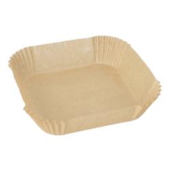 Papier cuisson 16 cm x 16 cm x 4,5 cm marron pour friteuse air fryer (1000 unités) PAPSTAR - marron papier 4002911533277_0