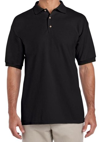 POLO MANCHES COURTES NOIR T.L