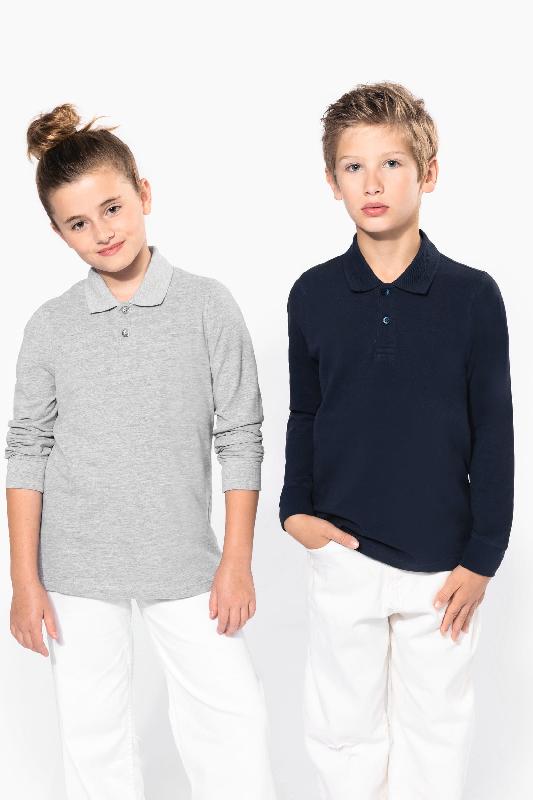 Polo manches longues enfant - Réf: K269 - Kariban - 100% coton - Coupe ajustée_0