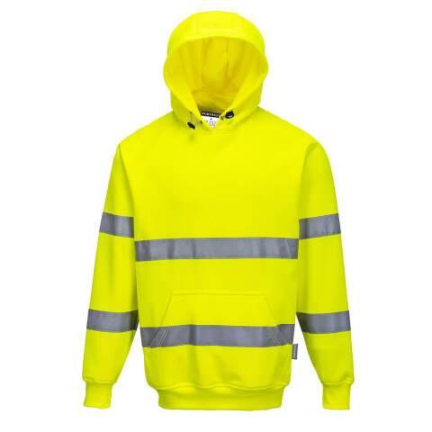 PORTWEST B304 SWEATSHIRT HAUTE VISIBILITÉ À CAPUCHE JAUNE - TAILLE XL