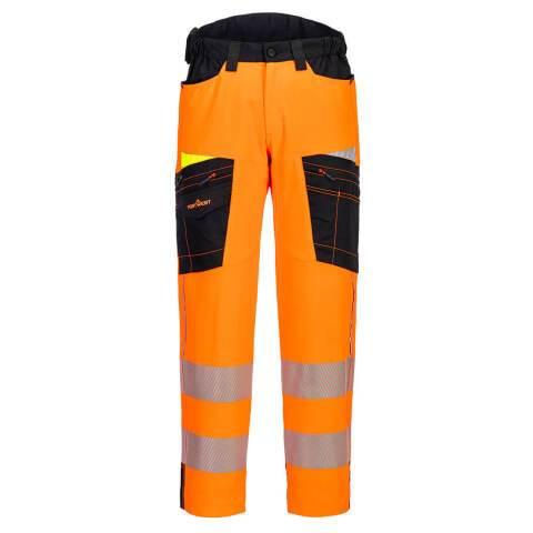 PORTWEST DX453 PANTALON DE TRAVAIL STRETCH DX4 HV ORANGE/NOIR - TAILLE 32 - STANDARD