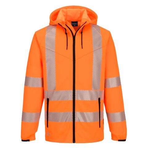 PORTWEST KX303 SWEAT À CAPUCHE ZIPPÉ HV KX3 ORANGE - TAILLE M