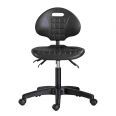 Tabouret de bureau PU - chaise de bureau Caray - base Ø62 cm - dossier réglable et mécanisme asynchrone_0