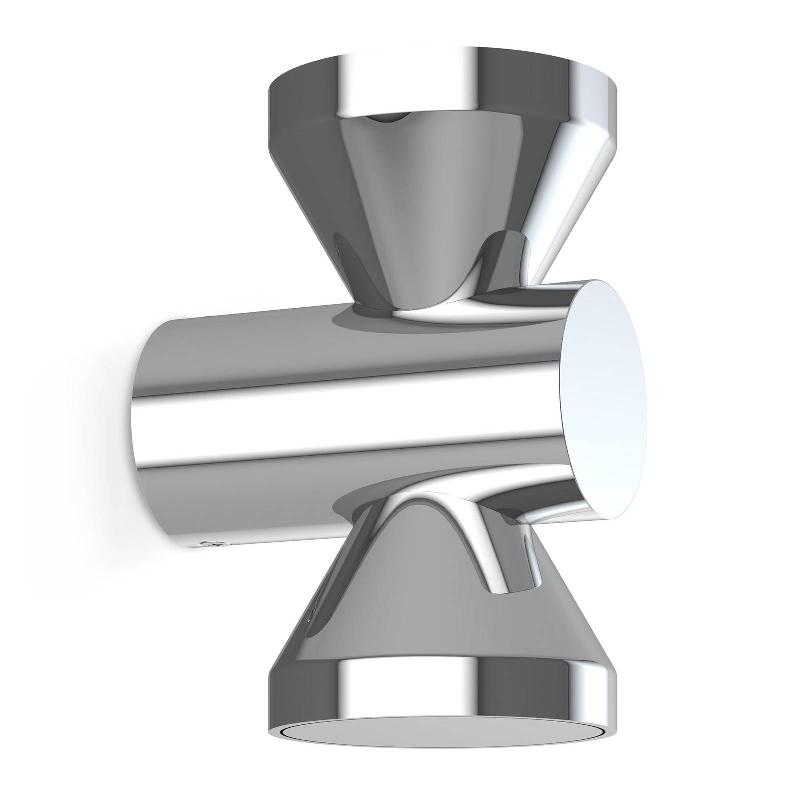 PUJOL ILUMINACIÓN APPLIQUE LED KEY À 2 LAMPES, CHROMÉE