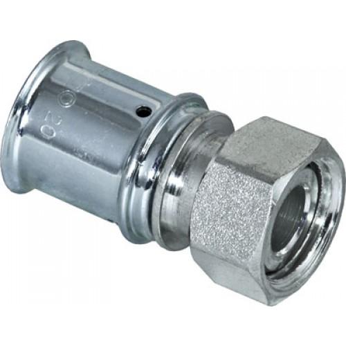 RACCORD À SERTIR - POUR TUBE MULTICOUCHE - ÉCROU LIBRE FEMELLE 15X21 - 16 MULTITUBO