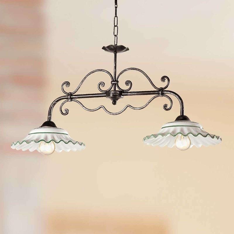 CERAMICHE RAVISSANTE SUSPENSION I BILIARDI À 2 LAMPES
