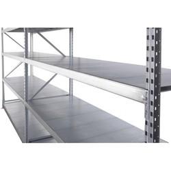 Rayonnage mi-lourd peint - 4 niveaux - Hauteur 2400 mm - Stockage volumineux et moyennement lourd_0