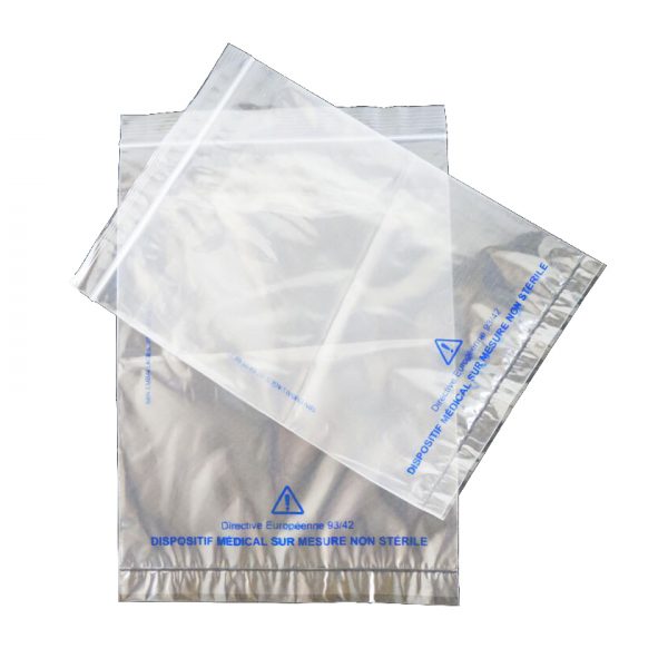 Lot sachet zip plastique Transparent ou Blanc bag pochette fermeture pression 