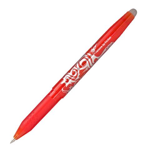 LOT DE 2 - STYLO ROLLER PILOT FRIXION BALL EFFAÇABLE À CAPUCHON POINTE 0,7 MM - ÉCRITURE FINE ORANGE