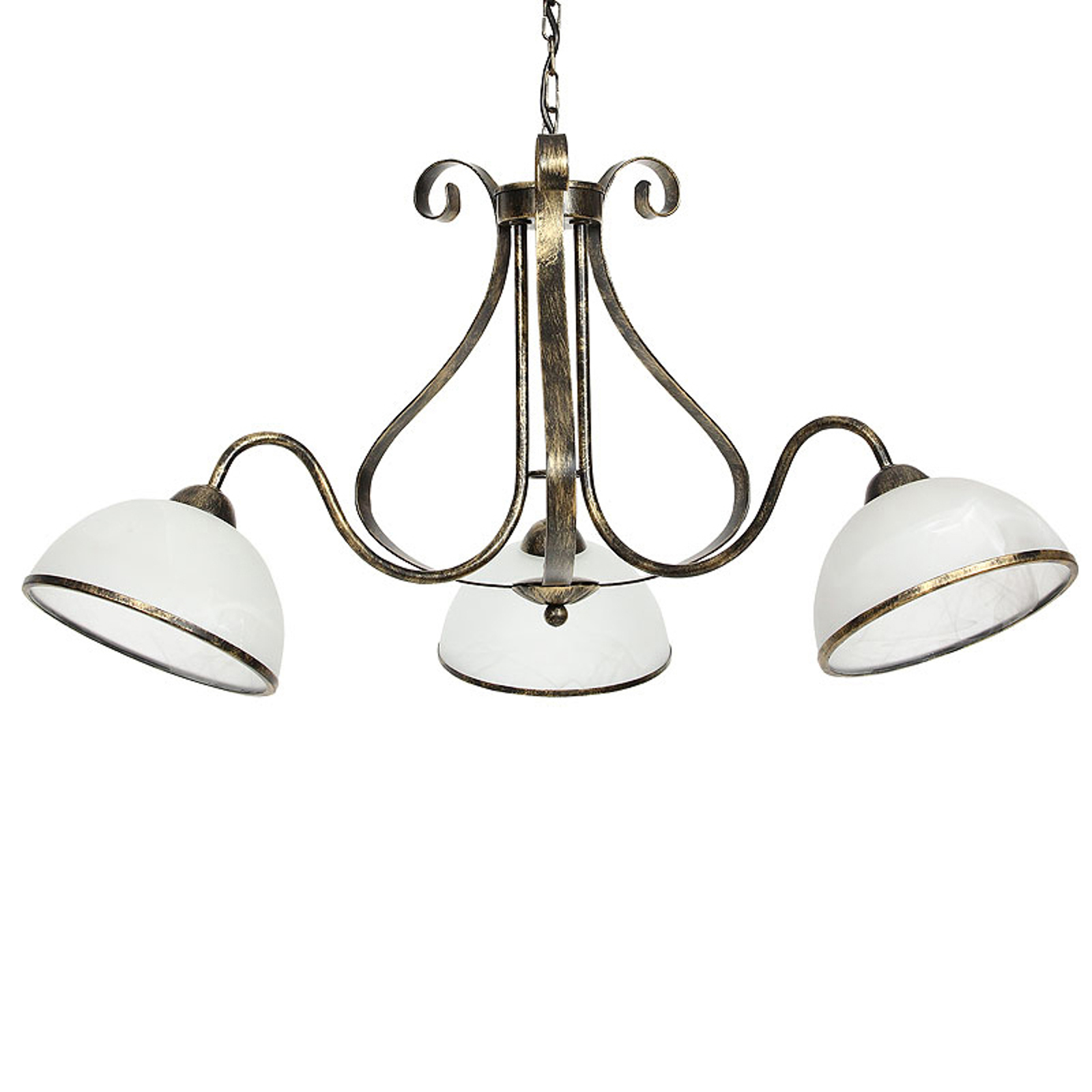LUMINEX SUSPENSION ANTICA DE STYLE RUSTIQUE À 3 LAMPES