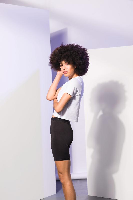 T-shirt court coupe carrée femme - Skinni Fit - 60% coton / 40% polyester - Réf: SK237_0