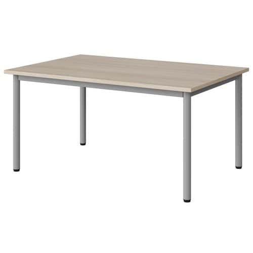 TABLE MALIBU 120X80 T3 4P STRA ABS ACACIA/GRIS 9006