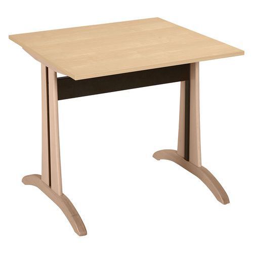 TABLE MIKADO 80 X 80 CM STRATIFIÉ ABS - ÉRABLE/BOULEAU - SUNSET CREATION