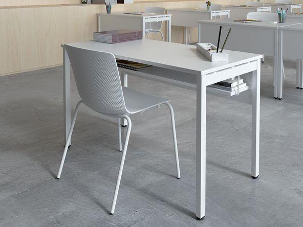 Bureau polyvalent Class plateau mélaminé blanc_0