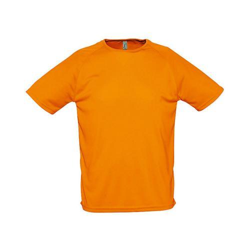 TEE-SHIRT PERSONNALISABLE UNI TECHNIC PES ADULTE ORANGE FLUO