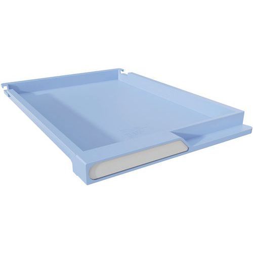 TIROIR E-CLEN ERGONOMIQUE BLEU 3CM AVEC PROTÈGES ÉTIQUETTES