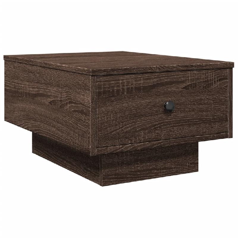 VidaXL Table basse chêne marron 60x45x31 cm bois d'ingénierie Modèle Nova - 848086_0