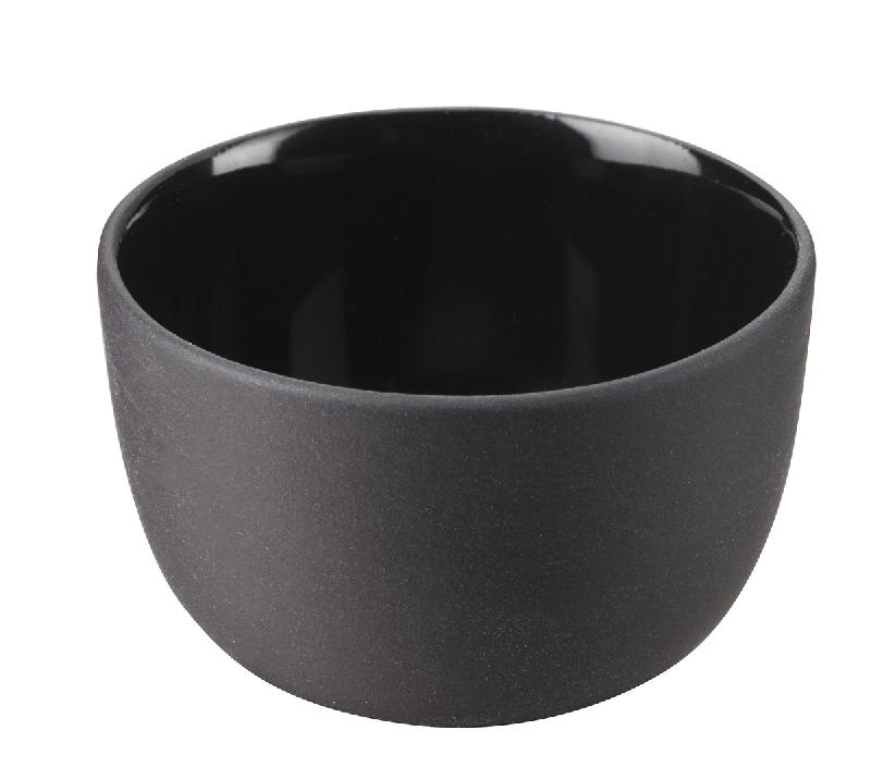 BOL ROND NOIR PORCELAINE Ø 5 CM SOLID REVOL