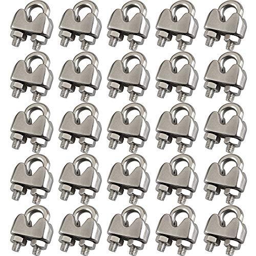 COZIHOM - Lot de 25 colliers de serrage en acier inoxydable 304 - 3/16'' M - Résistant à la corrosion et durable_0