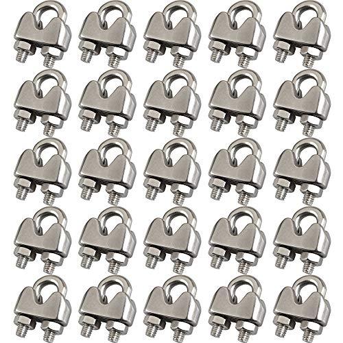 COZIHOM LOT DE 25 COLLIERS DE SERRAGE EN ACIER INOXYDABLE 304 3/16'' M_0