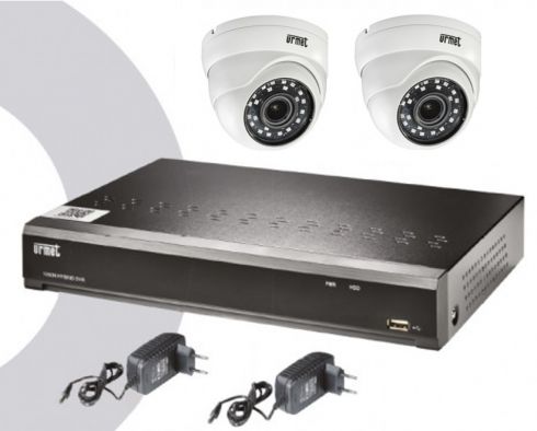 A-hd caméras dômes - kits vidéosurveillances - urmet captiv - 1 x dvr 8 canaux ahd_0