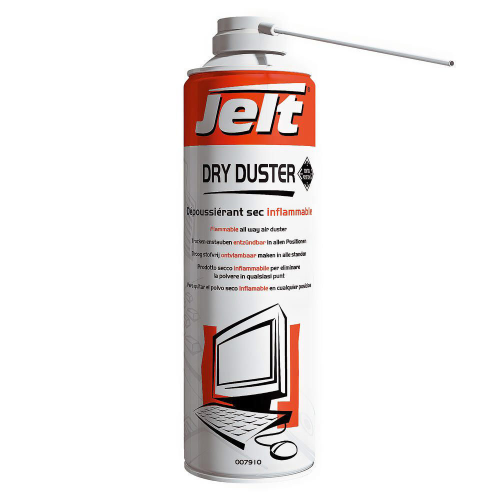 AEROSOL DEPOUSSIERANT GAZ SEC JELT DRY DUSTER - TOUTES POSITIONS - INFLAMMABLE - 650 ML - LOT DE 2