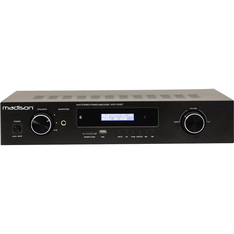 Amplificateur HIFI Bluetooth 2x140 Watts - MAD140BT - Puissance max 2x180W sous 4 Ohms_0