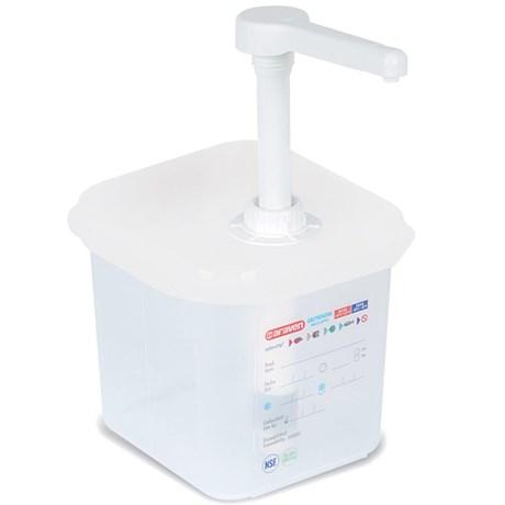 BAC HACCP GN 1/6 À POMPE 2.6 L