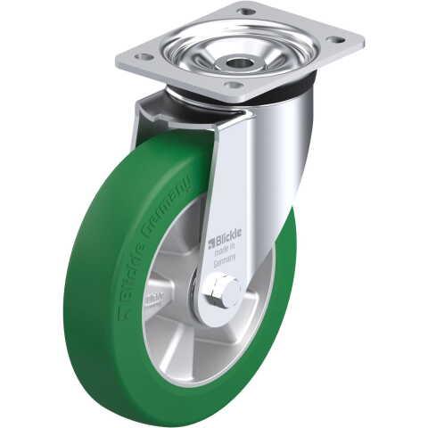 BLICKLE - ROULETTE PIVOTANTE Ø 200MM BANDAGE POLYURÉTHANE PU 600KG - LK-ALST 200K