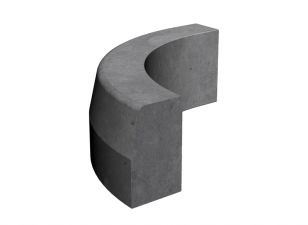 Bordures de voirie - T3 courbe - résistance U:6 T:5 S:3,5 - 110kg - 12/palette_0