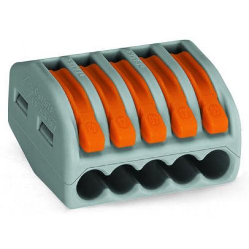 BORNE DE CONNEXION UNIVERSELLE 221 POUR FILS SOUPLES ET RIGIDES X100 WAGO