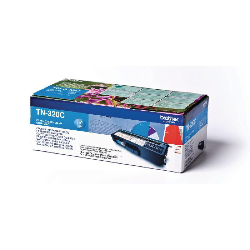 BROTHER TN320C - CARTOUCHE DE TONER - 1 X CYAN - 1500 PAGES - POUR HL-4150CDN, 4570CDW, 4570CDWT