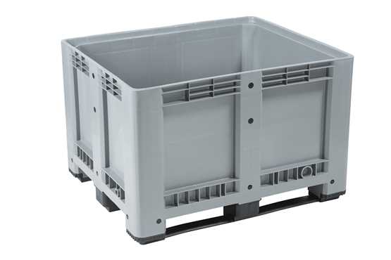 Caisse-palette en plastique PEHD 1000x1200 - CPP1012/610/3S - solide et économique pour l'agro-alimentaire_0