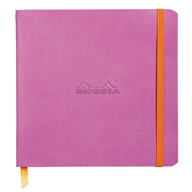 Carnet souple Rhodiarama lilas A5, 160p./80 feuilles ivoire 90 g/m², ligné - violet 117411C_0