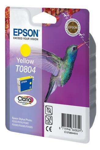 CARTOUCHE ENCRE EPSON T0804 JAUNE - CARTOUCHE AUTHENTIQUE