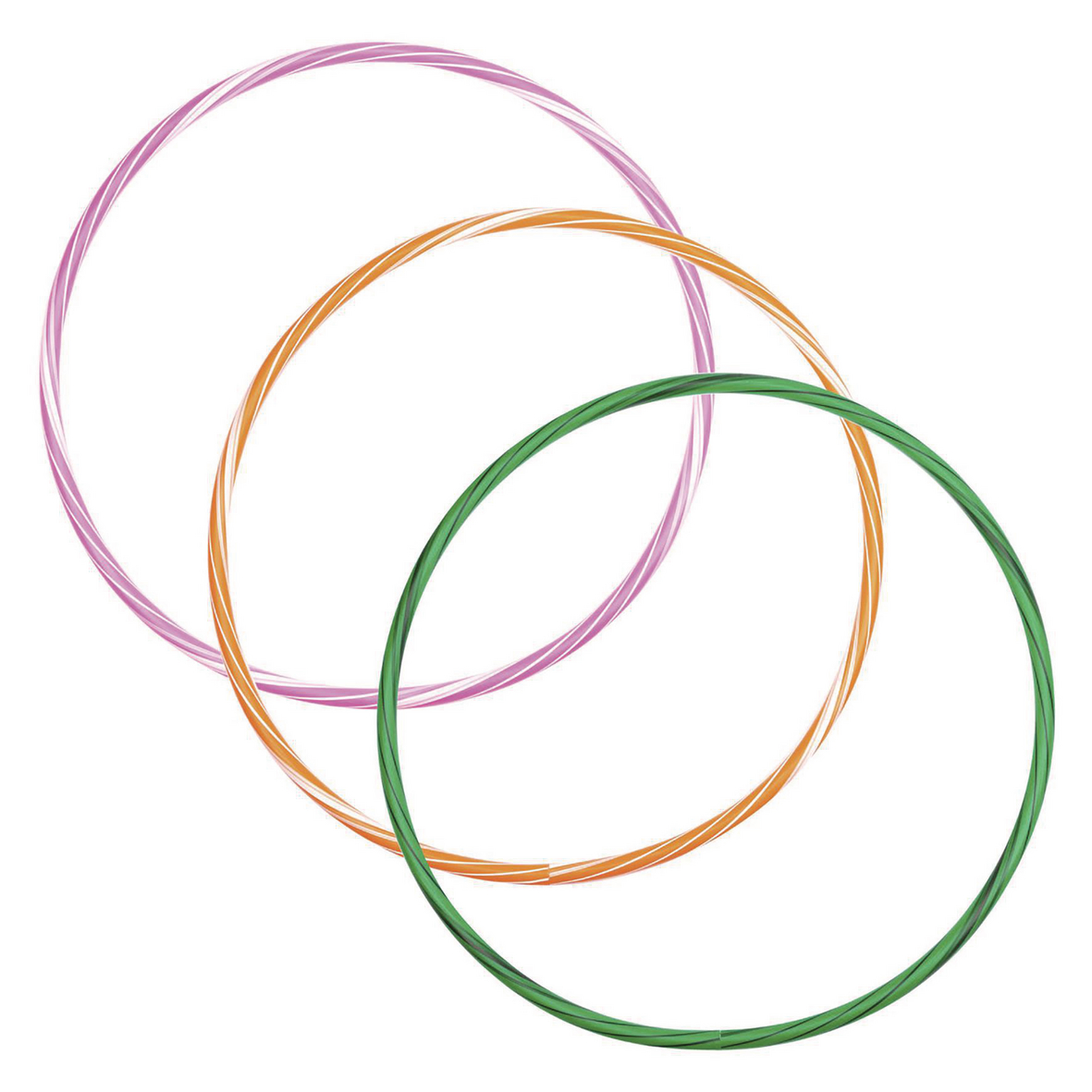 CERCEAU ROND 65 CM BICOLORE
