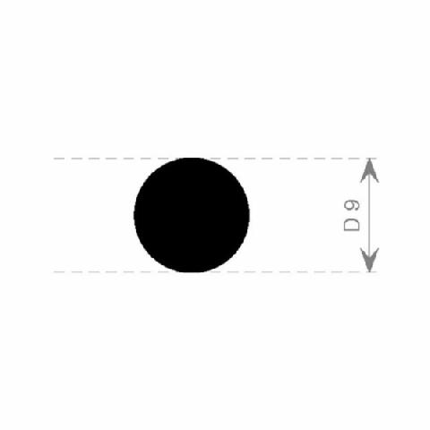 CORDE CAOUTCHOUC EPDM 9 MM
